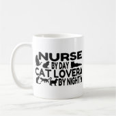 Mug Amoureux des chats infirmière (Gauche)