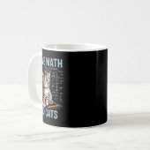 Mug Amoureux des chats mathématiques Prof de maths drô (Devant gauche)