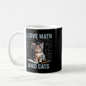 Mug Amoureux des chats mathématiques Prof de maths drô (Gauche)