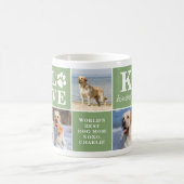 Mug Amoureux des chiens 7 Collage photo Monogramme per (Centre)