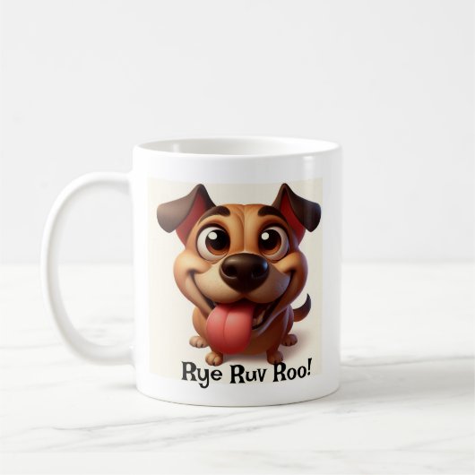 Mug Amoureux des chiens Aimer Chien (Gauche)