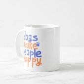 Mug Amoureux des chiens amusant (Devant gauche)