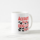 Mug Amoureux des chiens comptable (Devant droit)