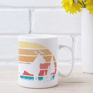 Mug Amoureux des chiens de boîte Vintage retro personn