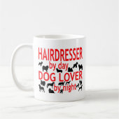 Mug Amoureux des chiens de coiffeur (Gauche)