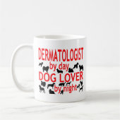 Mug Amoureux des chiens dermatologue (Gauche)