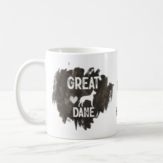 Mug Amoureux des chiens d'Fête des pères Great Dane Da (Gauche)
