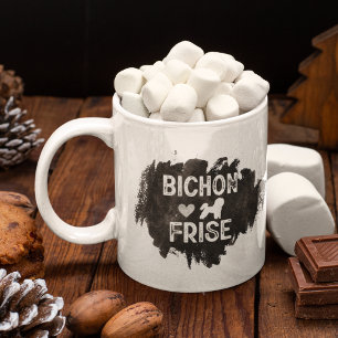 Mug Amoureux des chiens Fête des pères Bichon Frisé Pa