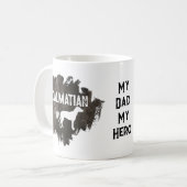 Mug Amoureux des chiens Fête des pères Dalmatien papa  (Devant gauche)