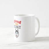 Mug Amoureux des chiens Husky (Devant droit)