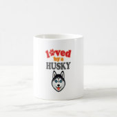 Mug Amoureux des chiens Husky (Centre)