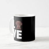 Mug Amoureux des chiens | I Love Chocolate Labrador (Devant gauche)