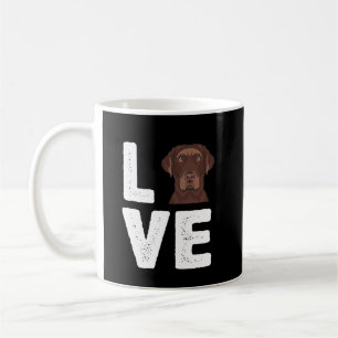 Mug Amoureux des chiens I Love Chocolate Labrador