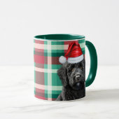 Mug Amoureux des chiens Labradoodle Rouge Vert Vacance (Devant droit)