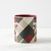 Mug Amoureux des chiens Lakeland Terrier Holiday Plaid (Centre)