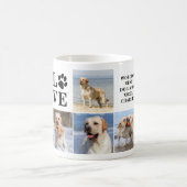 Mug Amoureux des chiens Personnalisé LOVE Paw 8 Photo (Centre)