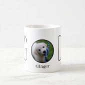 Mug Amoureux des chiens photo Dog Mama avec nom Coffee (Centre)