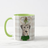 Mug Amoureux des chiens Plaid Irish Wolfhound Holiday (Gauche)