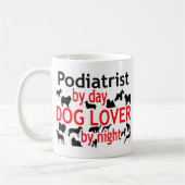 Mug Amoureux des chiens podiatre (Gauche)
