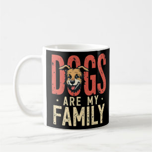 Mug Amoureux des chiens rétro - "Les chiens sont ma fa