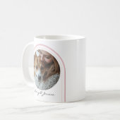 Mug Amoureux des chiens rose simple Photo Saint Valent (Devant gauche)