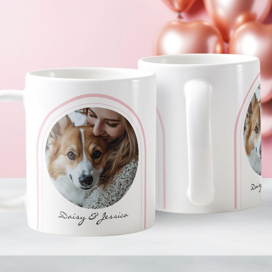 Mug Amoureux des chiens rose simple Photo Saint Valent