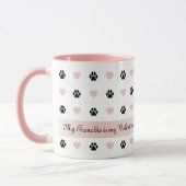 Mug Amoureux des chiens Valentines Photo et texte pers (Gauche)