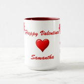 Mug Amoureux des éléphants amusants Valentines (Centre)