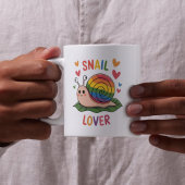 Mug amoureux des escargots colorés lumineux escargots