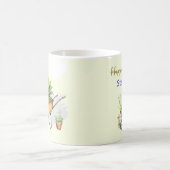 Mug Amoureux des jardins Wheelbarrow Watercolor Joyeux (Centre)