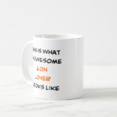 Mug amoureux des lions, génial (Devant gauche)