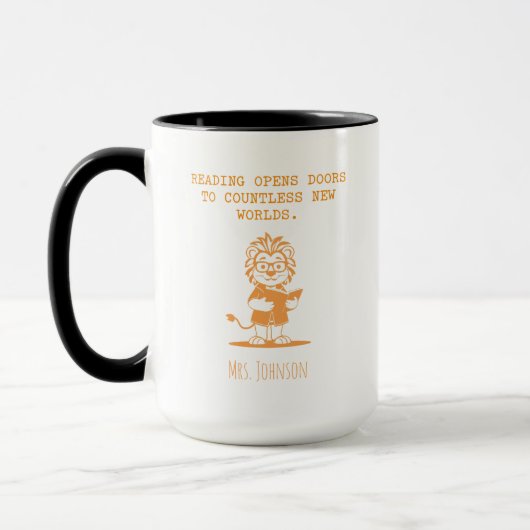Mug Amoureux des livres de nouveaux mondes s'ouvre des (Gauche)