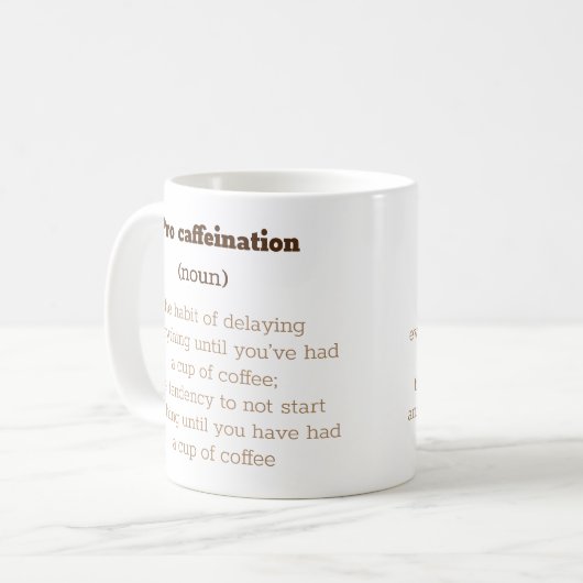 Mug Amoureux du café (Devant gauche)