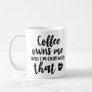 Mug Amoureux du café Accro à la caféine Le café me pos