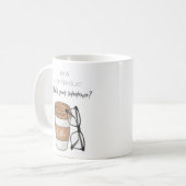 Mug amoureux du café, alcoolique du café, cadeau pour  (Devant gauche)