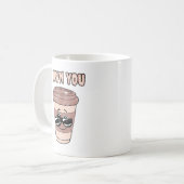 Mug Amoureux du café amusant Je vous possède (Devant gauche)