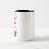 Mug Amoureux du café Latte de la Saint-Valentin (Centre)