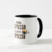 Mug Amoureux du Café Plus d'Espresso Moins de Déprime (Devant droit)
