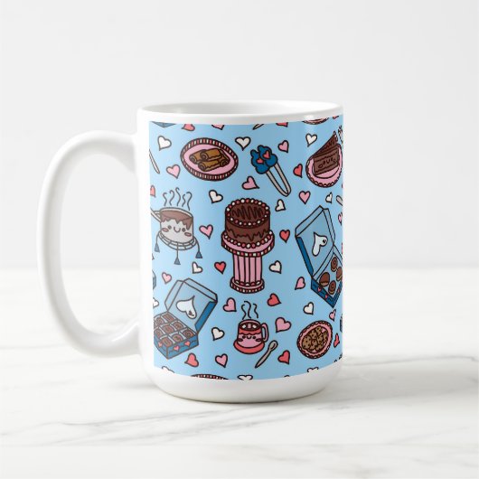 Mug Amoureux du chocolat mignon (Gauche)