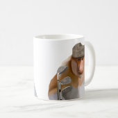 Mug Amoureux du golf de singe Proboscis Funny (Devant droit)