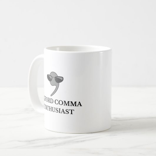 Mug Amoureux du Oxford Comma | Funny Enseignant anglai (Devant gauche)
