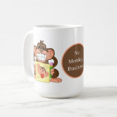 Mug amoureux du singe amusant ajouter du texte (Devant gauche)