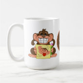 Mug amoureux du singe amusant ajouter du texte (Gauche)