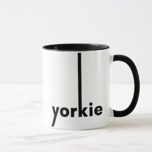 Mug Amoureux et propriétaire de Yorkie Terrier Yorkshi