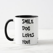 Mug Amours de CHIEN de sourire vous (Gauche)