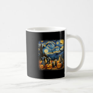 Mug & Possum Halloween Automne Van Gogh Starry Nui