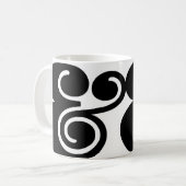 Mug Ampersand "&" Designer surdimensionné | Noir BL | (Devant gauche)