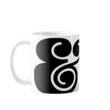 Ampersand "&" Designer surdimensionné | Noir BL |