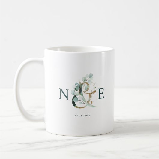 Mug Ampersand Monogram Gold Green (Gauche)