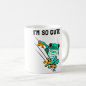 Mug Amphibian Lurche Cute Green Frog (Devant droit)